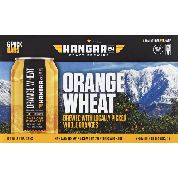 Beers & Coolers Hangar 24 Beer, Orange Wheat, 6 Pack hero