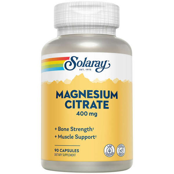 Magnesium Solaray Magnesium Citrate, 400 mg, Capsules hero