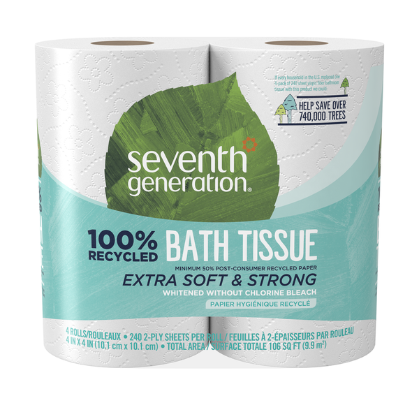 Laundry Seventh Generation Bath Tissue Toilet Paper 2 ply toilet paper hero