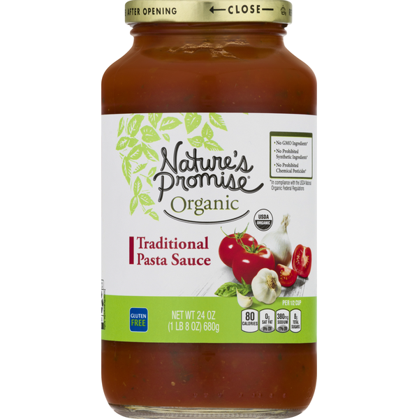 Pasta Sauce Nature's Promise Pasta Sauce, Organic, Traditional hero