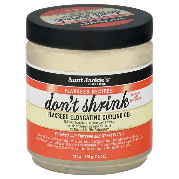 Hair Care Aunt Jackie's Curling Gel, Flaxseed Elongating, Don't Shrink hero