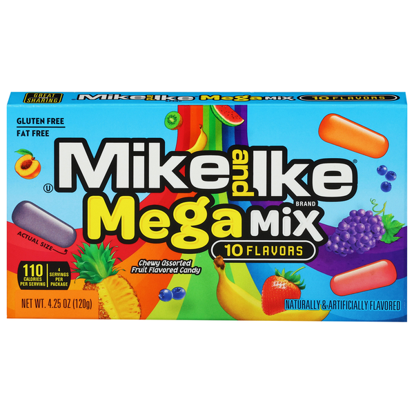 MIKE AND IKE Candy, Assorted, Mega Mix, Chewy hero