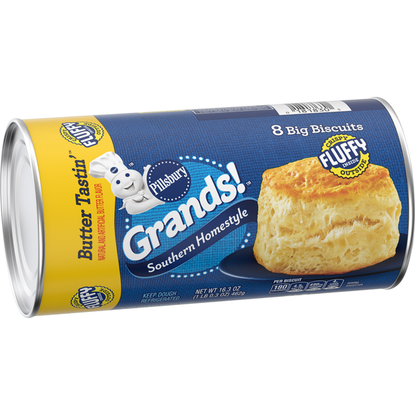 Doughs, Gelatins & Bake Mixes Pillsbury Southern Homestyle Butter Tastin' Biscuit Dough hero