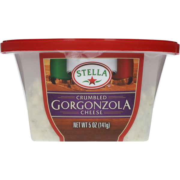 Packaged Cheese Stella Crumbled Cheese, Gorgonzola hero