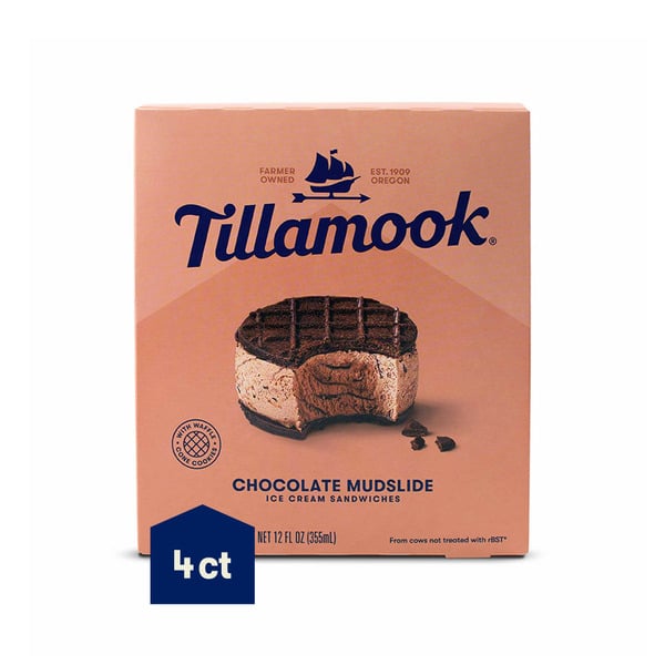 Ice Cream & Ice Tillamook Mudslide Ice Cream Sandwiches hero