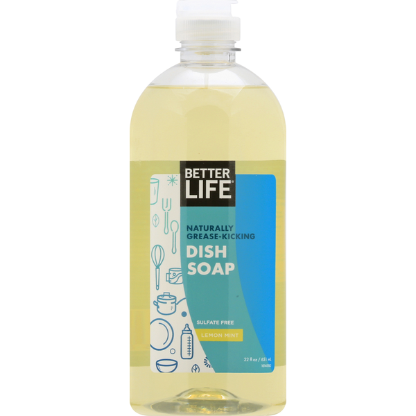 Cleaning Products Better Life Dish Soap, Lemon Mint hero