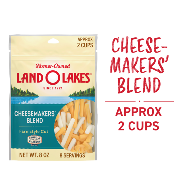 Packaged Cheese Land O Lakes Cheesemakers' Blend Cheese Farmstyle Shreds hero