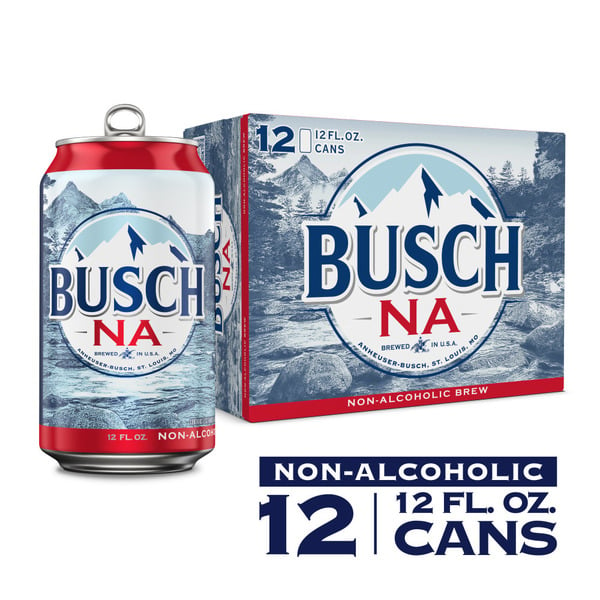 Domestic Beer Busch NA Busch Non Alcoholic Beer, 12 Pack Beer, 12 FL OZ Cans hero