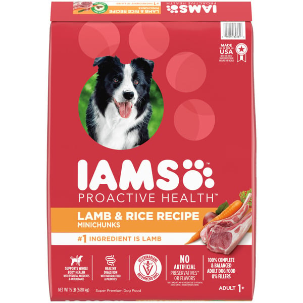 Dog Food & Care IAMS ProActive Health Lamb & Rice Recipe Adult 1+ Years Super Premium Dog Food hero