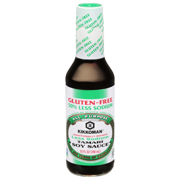 Asian Foods Kikkoman Soy Sauce, Gluten-Free, Less Sodium, Tamari hero