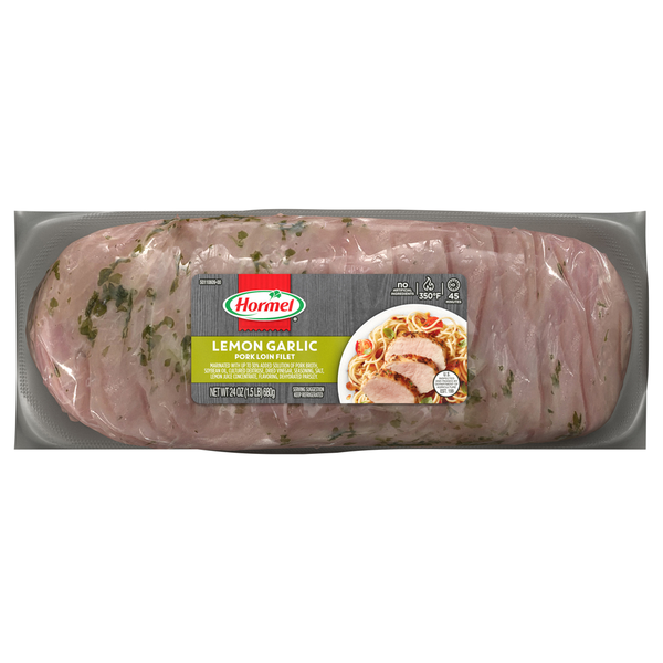 Packaged Meat Hormel Pork Loin Filet, Lemon Garlic hero