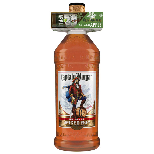 Spirits Captain Morgan Original Spiced Rum with sampler size Sliced Apple hero