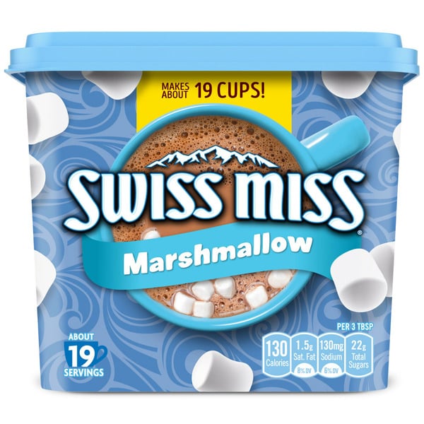 Cocoa & Drink Mixes Swiss Miss Milk Chocolate with Marshmallows Hot Cocoa Mix hero