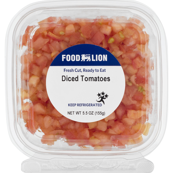 Fresh Cut Fruit & Vegetables Food Lion Fresh Cut Veggies Diced Tomatoes hero