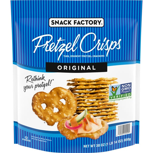 Chips & Pretzels Snack Factory Original Flavor Pretzel Crisps hero