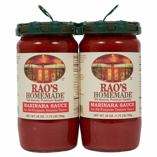 Condiments, Dressing & Sauces Rao's Specialty Foods Inc Marinara Sauce, 2 x 28 oz hero