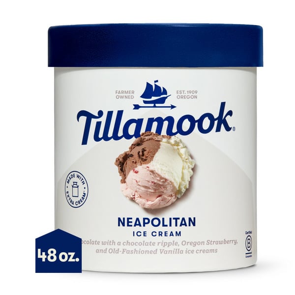 Tillamook Neapolitan Ice Cream hero