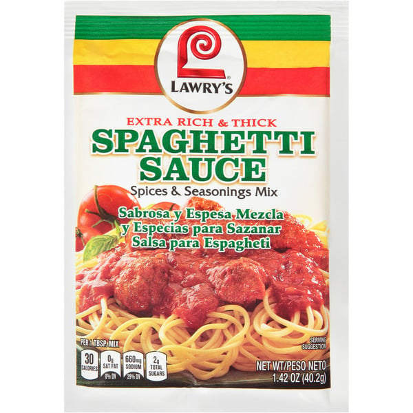 Spices & Seasonings Lawry's® Extra Rich & Thick Spaghetti Mix hero