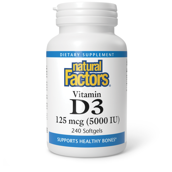 Vitamins & Minerals Natural Factors Vitamin D3 hero