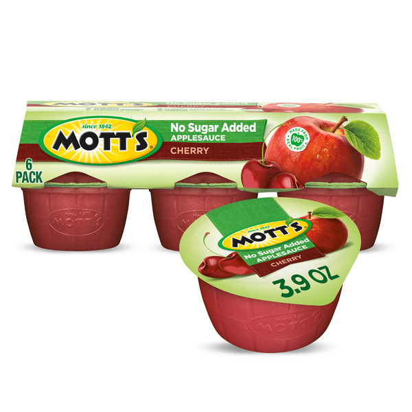 Canned Fruit & Applesauce Mott's Cherry Applesauce hero