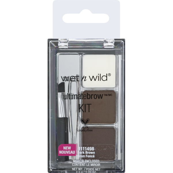 Makeup wet n wild Photo Focus Brow Kit, Dark Brown 1111498 hero