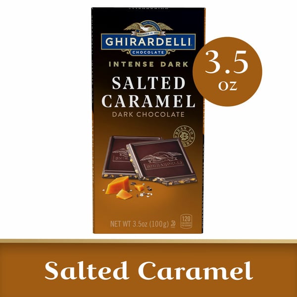 Candy & Chocolate Ghirardelli Salted Caramel Intense Dark Bar hero