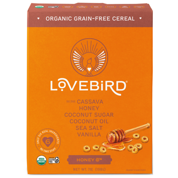 Lovebird Grain-Free Cereal Honey O's hero