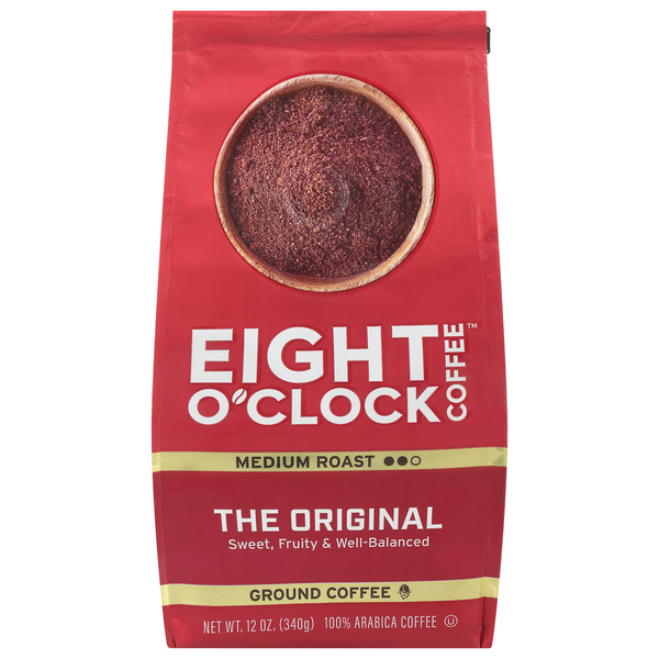 Coffee Eight O’Clock Coffee, Ground, Medium Roast, The Original hero