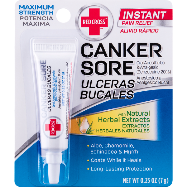 Oral Hygiene Red Cross Canker Sore, Maximum Strength hero