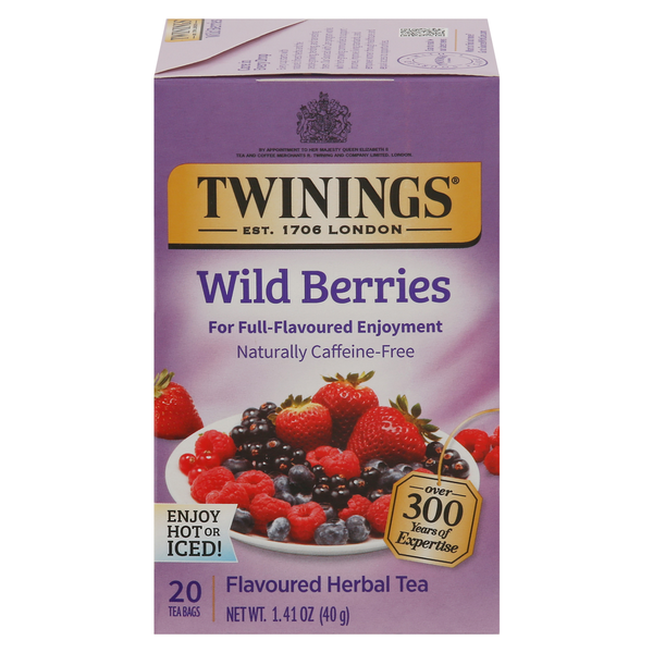 Tea (Loose, Bags and Pods) Twinings Herbal Tea, Wild Berries, Tea Bags hero