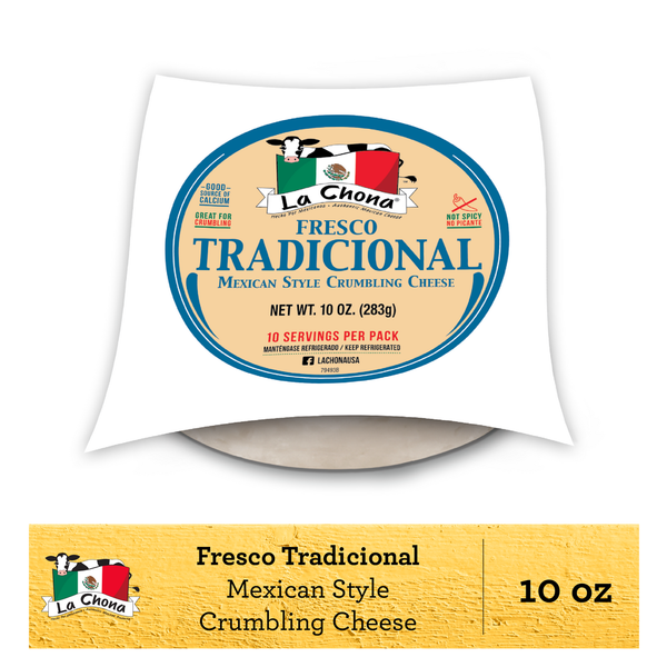 Packaged Cheese La Chona Fresco Tradicional Mexican Style Crumbling Cheese hero