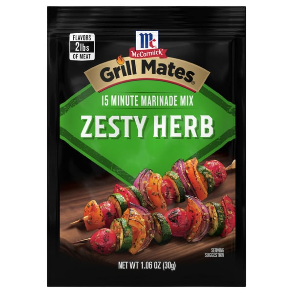 Marinades & Meat Preparation McCormick® Zesty Herb Marinade Seasoning Mix hero