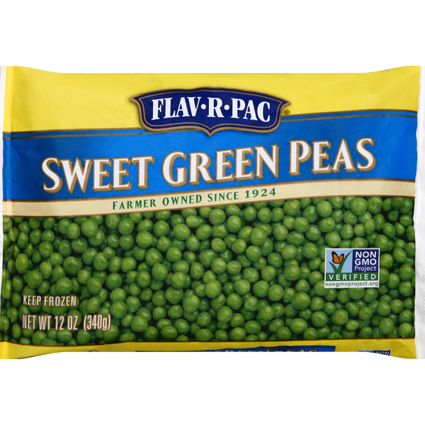 Frozen Produce Flav R Pac Green Peas, Sweet hero