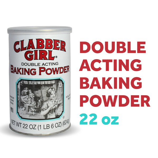 Baking Ingredients Clabber Girl Baking Powder, Double Acting, Gluten Free, 22 OZ hero