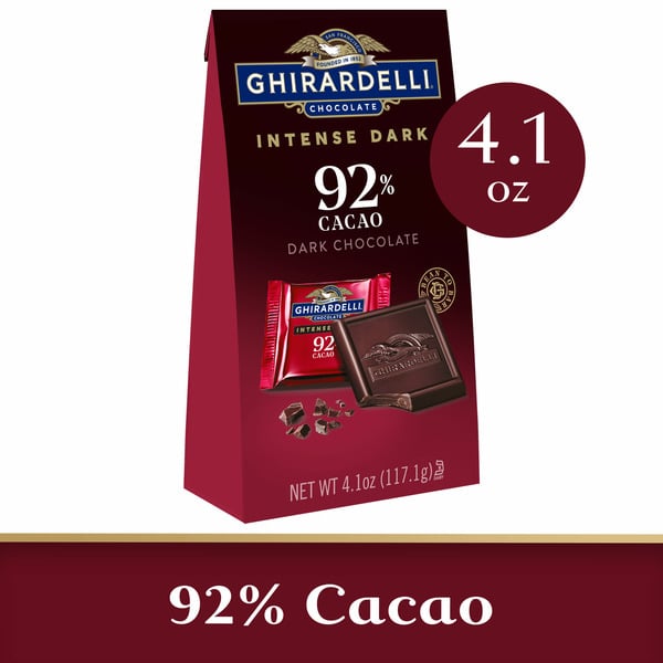 Candy & Chocolate Ghirardelli Intense Dark Chocolate Squares - 92% Cacao hero