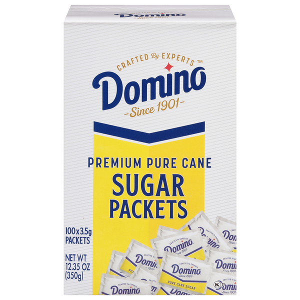 Domino Premium Pure Cane Sugar Packets hero