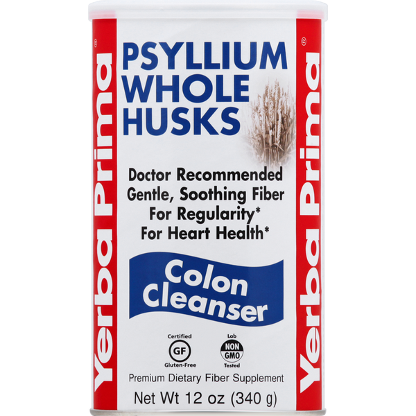 Digestion Yerba Prima Psyllium Whole Husks, Colon Cleanser hero