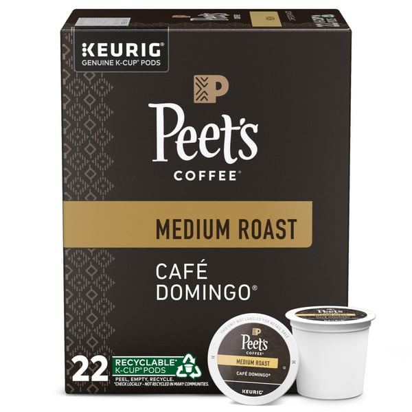 Coffee Peet's Coffee Café Domingo, Medium Roast K-Cup Pods hero