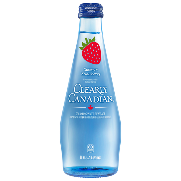 Water, Seltzer & Sparkling Water Clearly Canadian Sparkling Water Beverage, Summer Strawberry hero