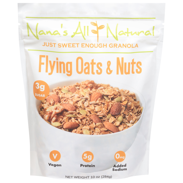 Granola Nana's All Natural Granola, Flying Oats & Nuts hero