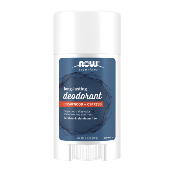 Deodorants NOW Long Lasting Deodorant Stick, Cedarwood + Cypress hero