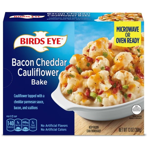 Frozen Appetizers & Sides Birds Eye Bacon Cheddar Cauliflower Bake Frozen Vegetable hero