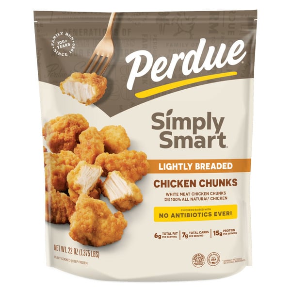 Perdue Lightly Breaded Chicken Breast Chunks hero