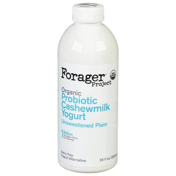 Refrigerated Forager Project Plain Dairy-Free Probiotic Drinkable Cashewgurt hero