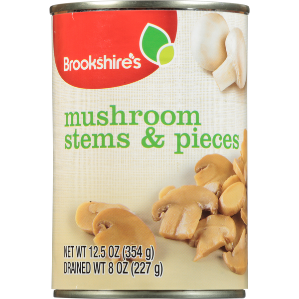 Packaged Vegetables & Fruits Brookshire's Mushroom, Stems & Pieces hero