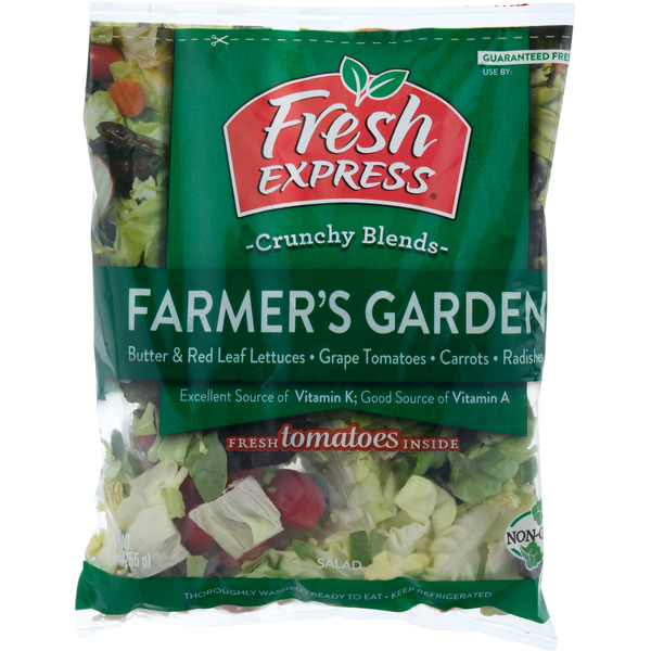 Packaged Vegetables & Fruits Fresh Express Salad, Farmers Garden hero