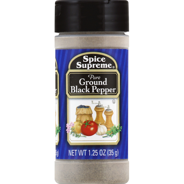 Spices & Seasonings Spice Supreme Black Pepper, Pure Ground hero