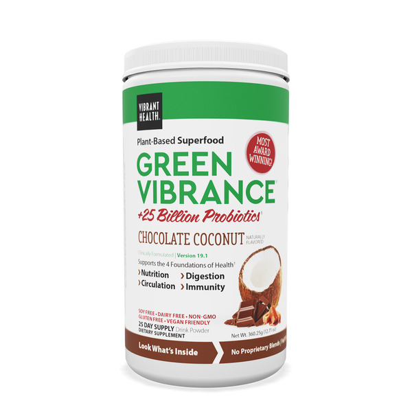 Vitamins & Supplements Vibrant Health Green Vibrance 25 Day, Chocolate Coconut hero