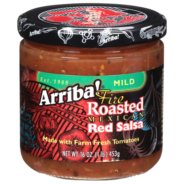 Preserved Dips & Spreads Arriba! Red Salsa, Fire Roasted, Mexican, Mild hero