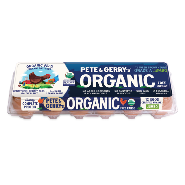 Eggs Pete and Gerry’s Organic Eggs Eggs, Organic, Free Range, Jumbo, Grade A hero